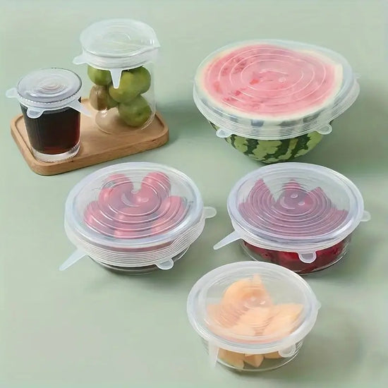 Silicone Food Storage Cover Set 6-Piece